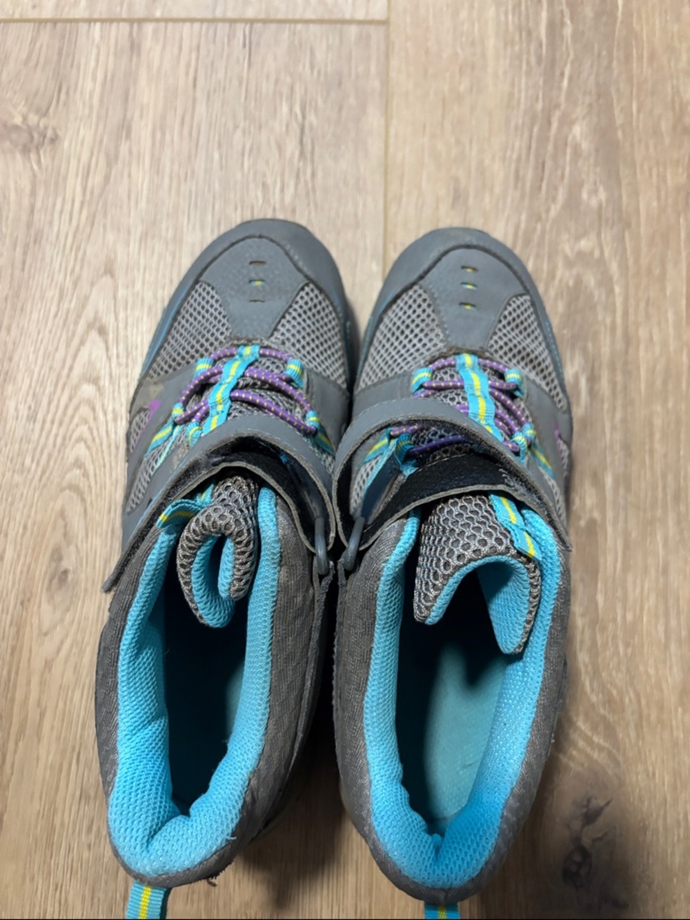 Merrell  Gray Sneakers with Teal & Purple Accents